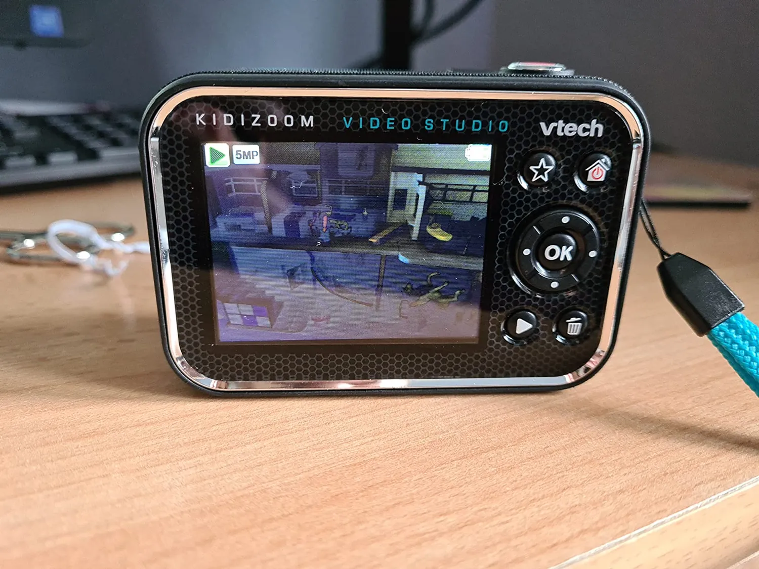 VTech Kidizoom Video Studio HD Kinderkamera blau mit Greenscreen
