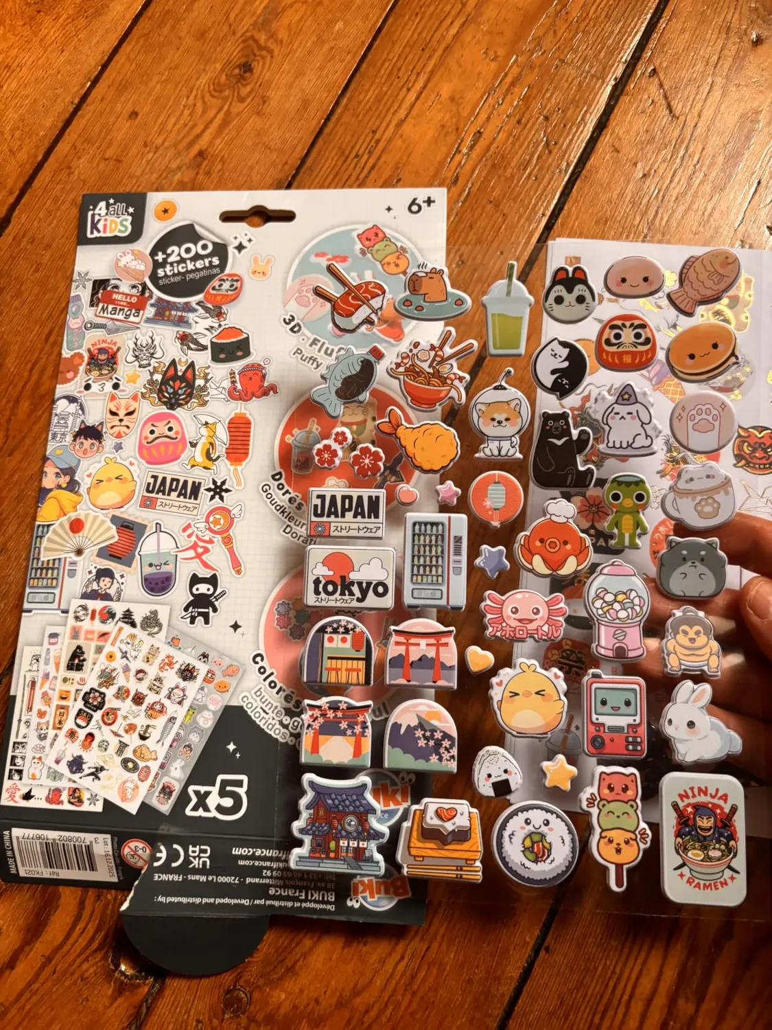 Buki France FK021 Sticker Manga Kawaii 200 Aufkleber