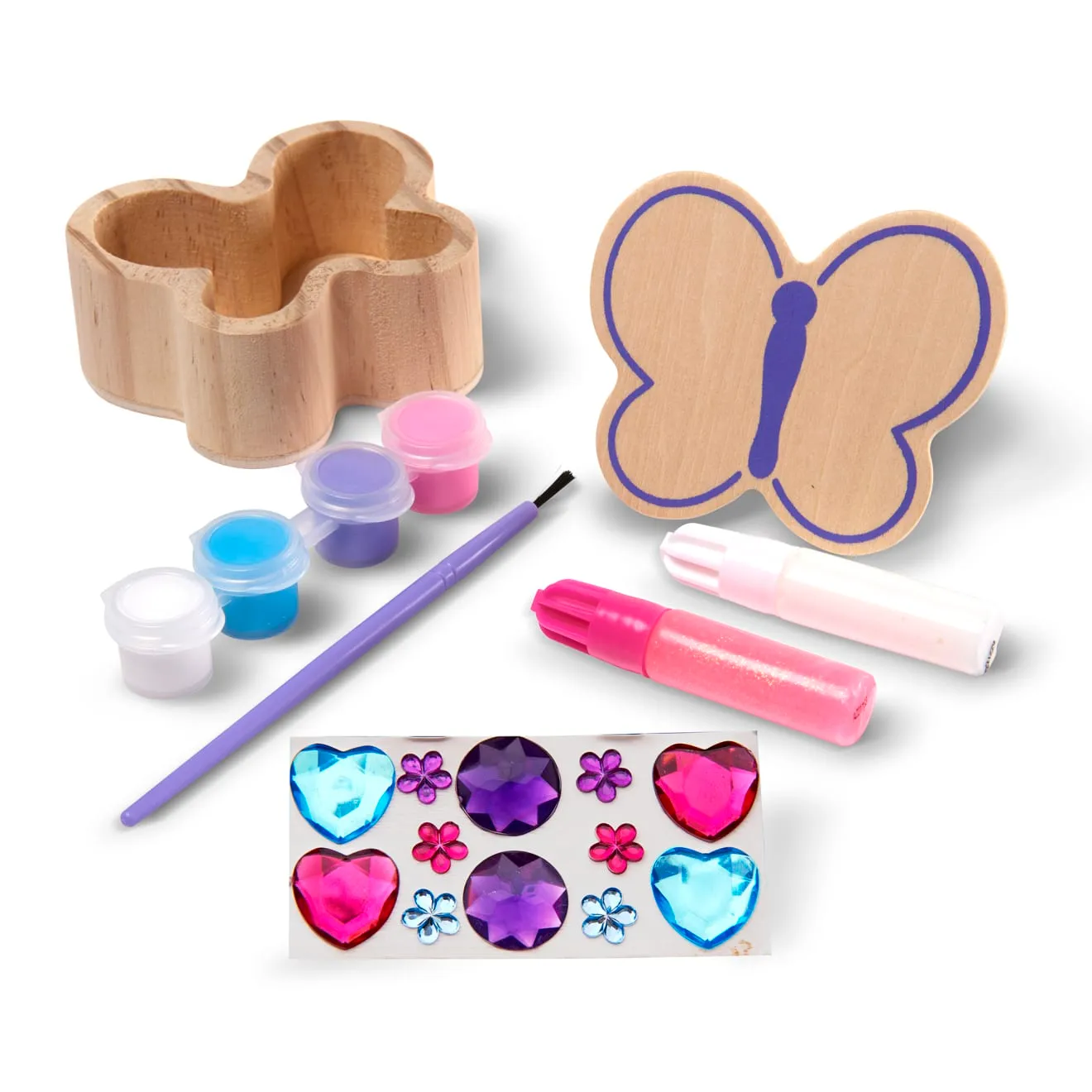 Melissa & Doug Butterfly Box Holz Bastelset Schmetterling