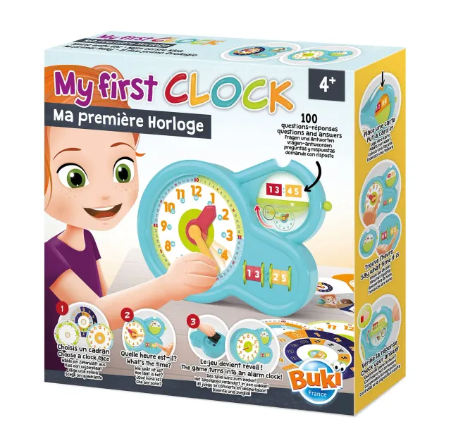 Buki 5605 Meine erste Uhr Lernuhr Wecker ab 4 Jahren
