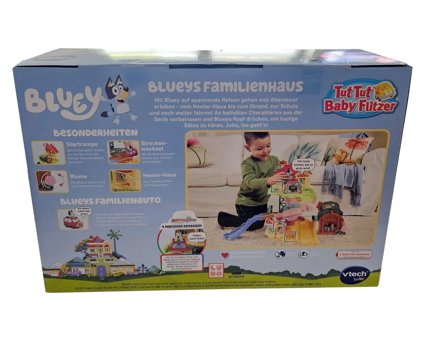VTech Tut Tut Baby Flitzer Blueys Familienhaus Spielset