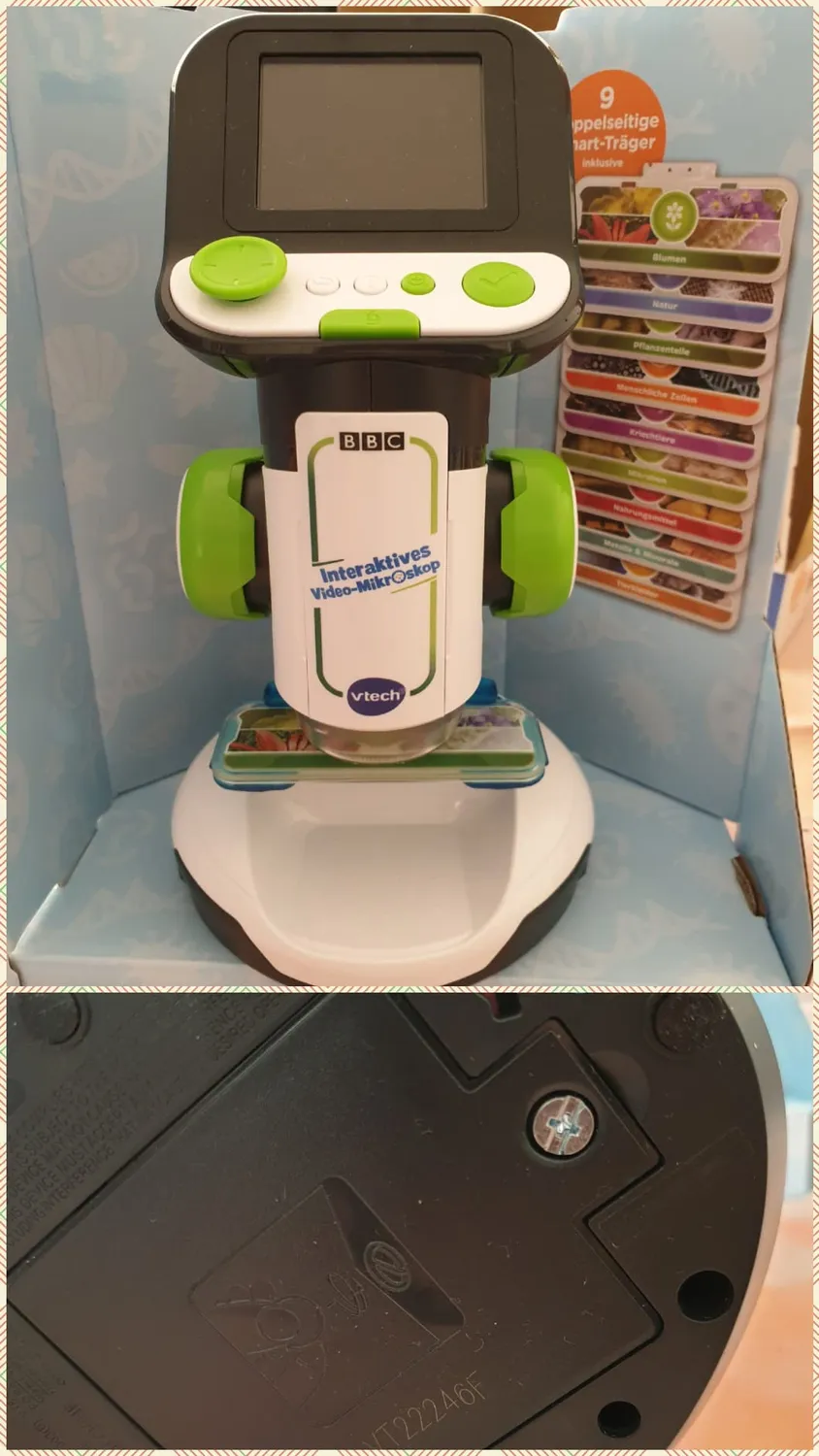 VTech Video-Mikroskop LCD Kinder ab 7 Jahren BBC Videos
