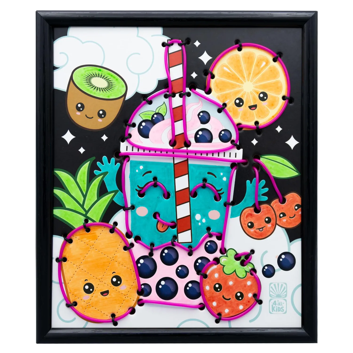 Buki Neonrahmen Bubble Tea Bastelset 3 Lichtmodi