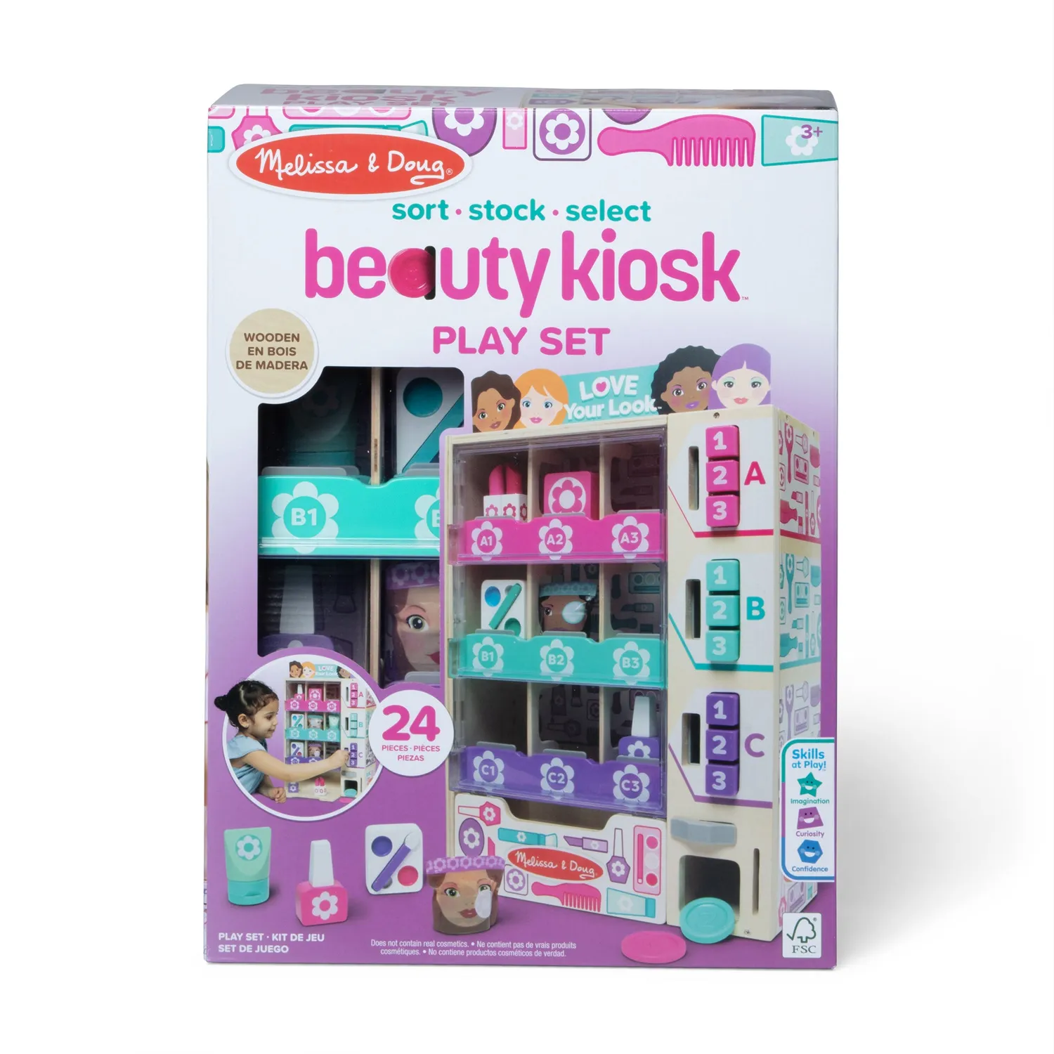 Melissa & Doug Sort Stock Select Beauty Kiosk Holzspielzeug
