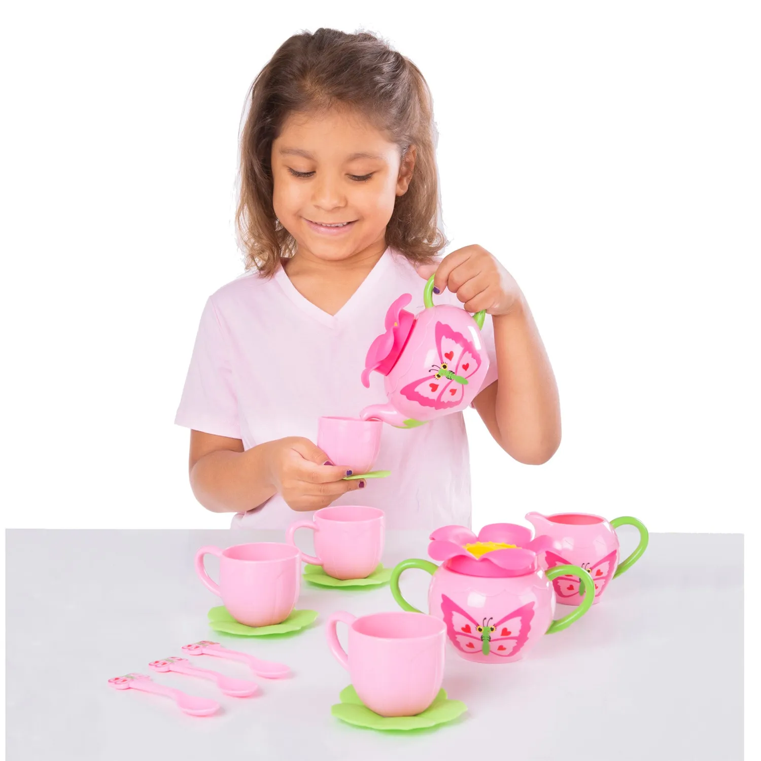 Melissa & Doug Butterfly Tea Set Teeservice 15-teilig Kinder
