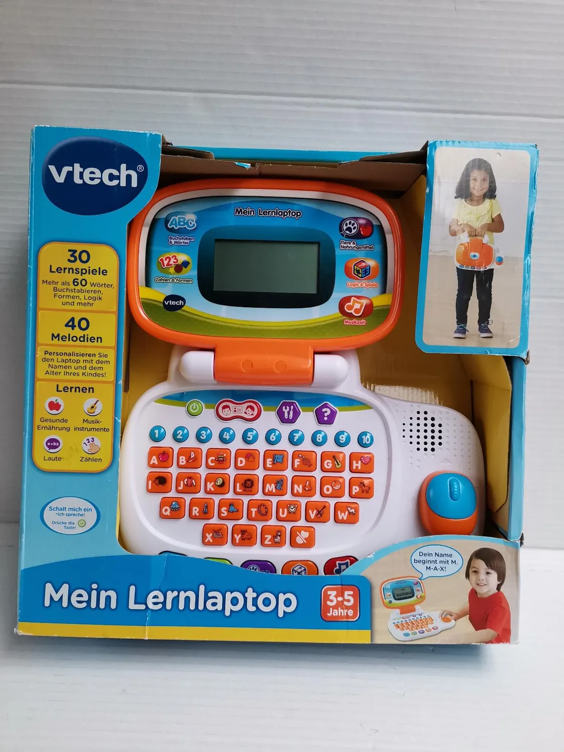 VTech Mein Lernlaptop Kinderlaptop Orange 30 Spiele