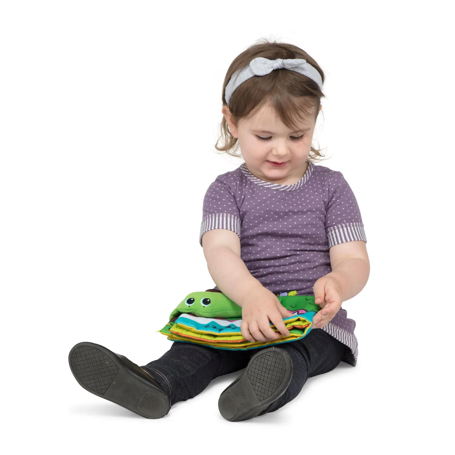 Melissa & Doug Whose Feet Stoffbuch für Babys waschbar