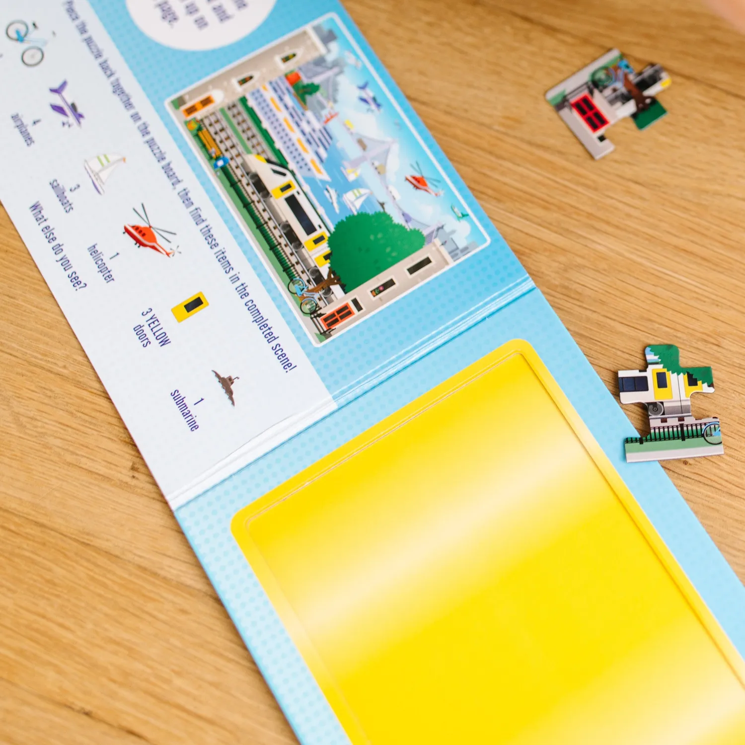 Melissa & Doug Take-Along Magnetpuzzle Fahrzeuge 2x15 Teile ab 3 J.