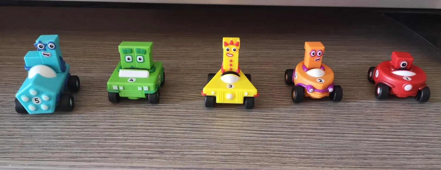 Learning Resources Numberblocks Mini-Autoset Fahrzeuge 5er Set