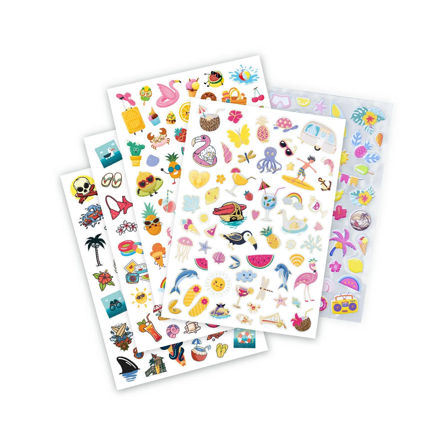 Buki France FK018 Stickertasche Summer Sticker 200 Sommer Gold