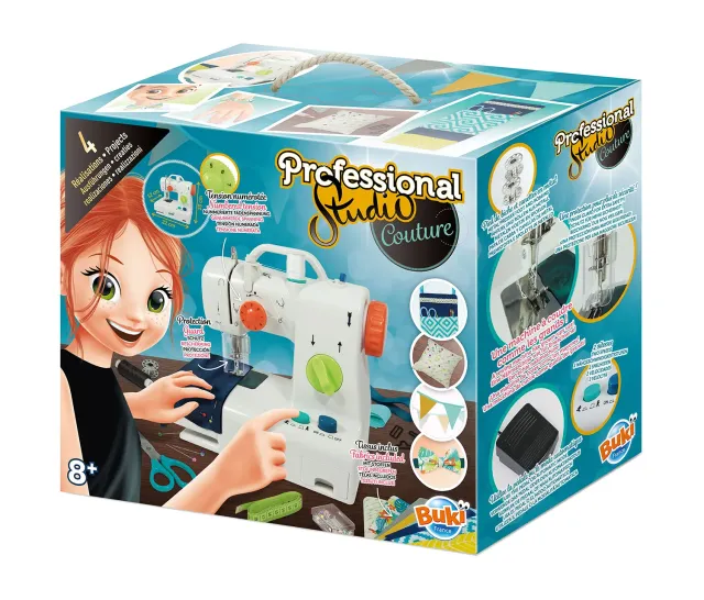 Buki Professional Studio Couture Nähmaschine für Kinder 4 Projekte