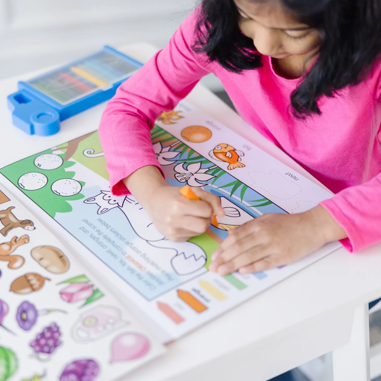 Melissa & Doug Colors & Shapes Malpad Sticker 20 Seiten