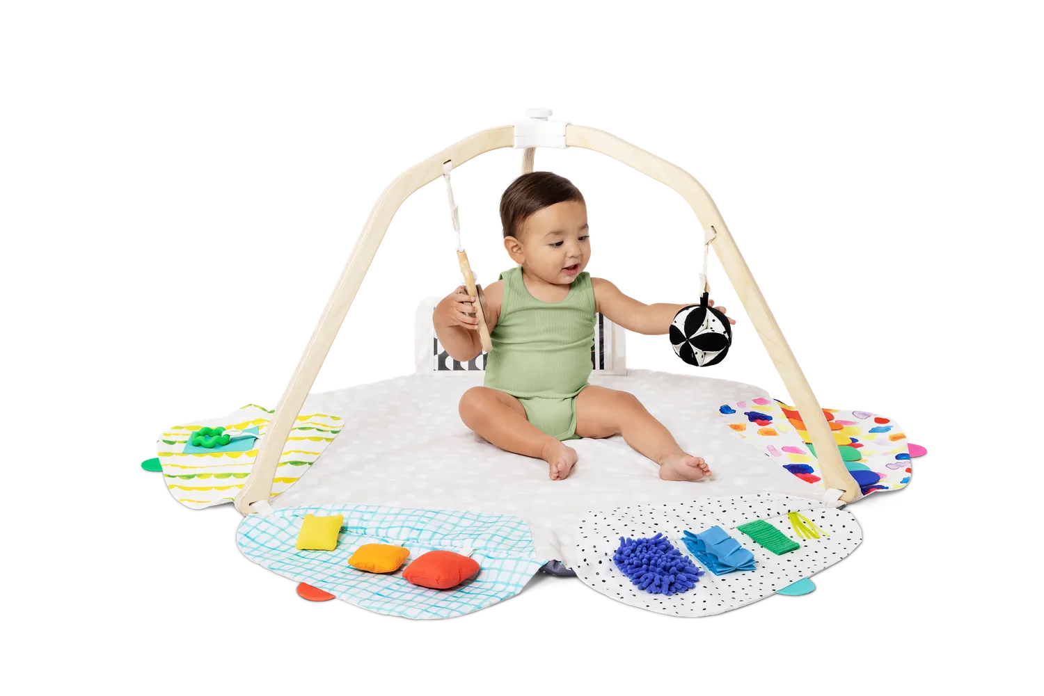 Lovevery Play Gym Babygym Krabbeldecke 5 Zonen Holz