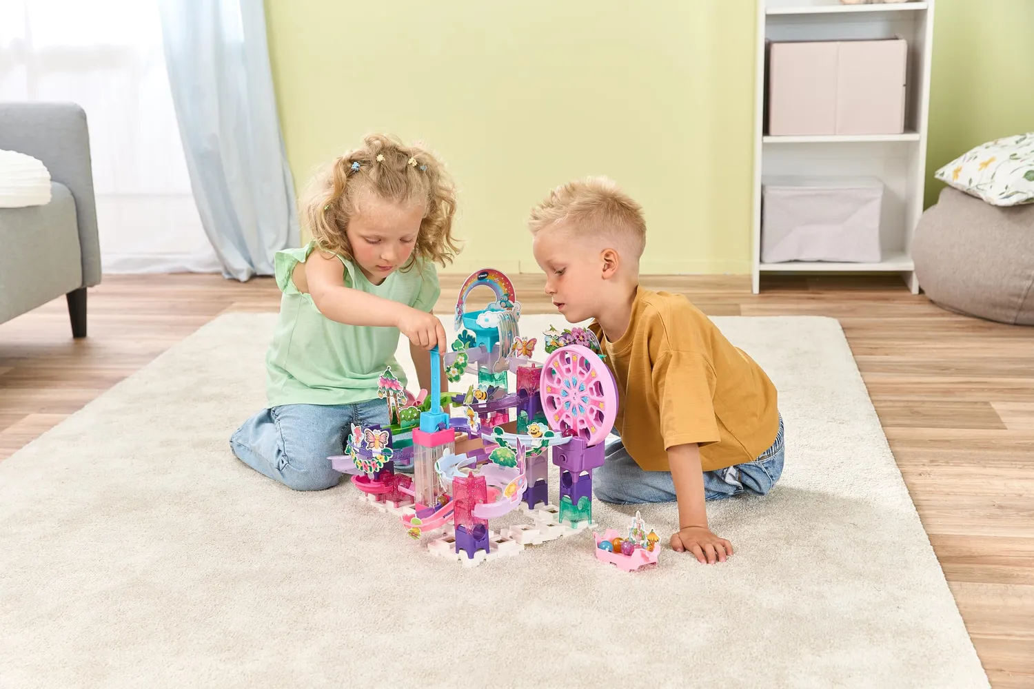 VTech Marble Rush Petal Power Kugelbahn 96-tlg Blumen
