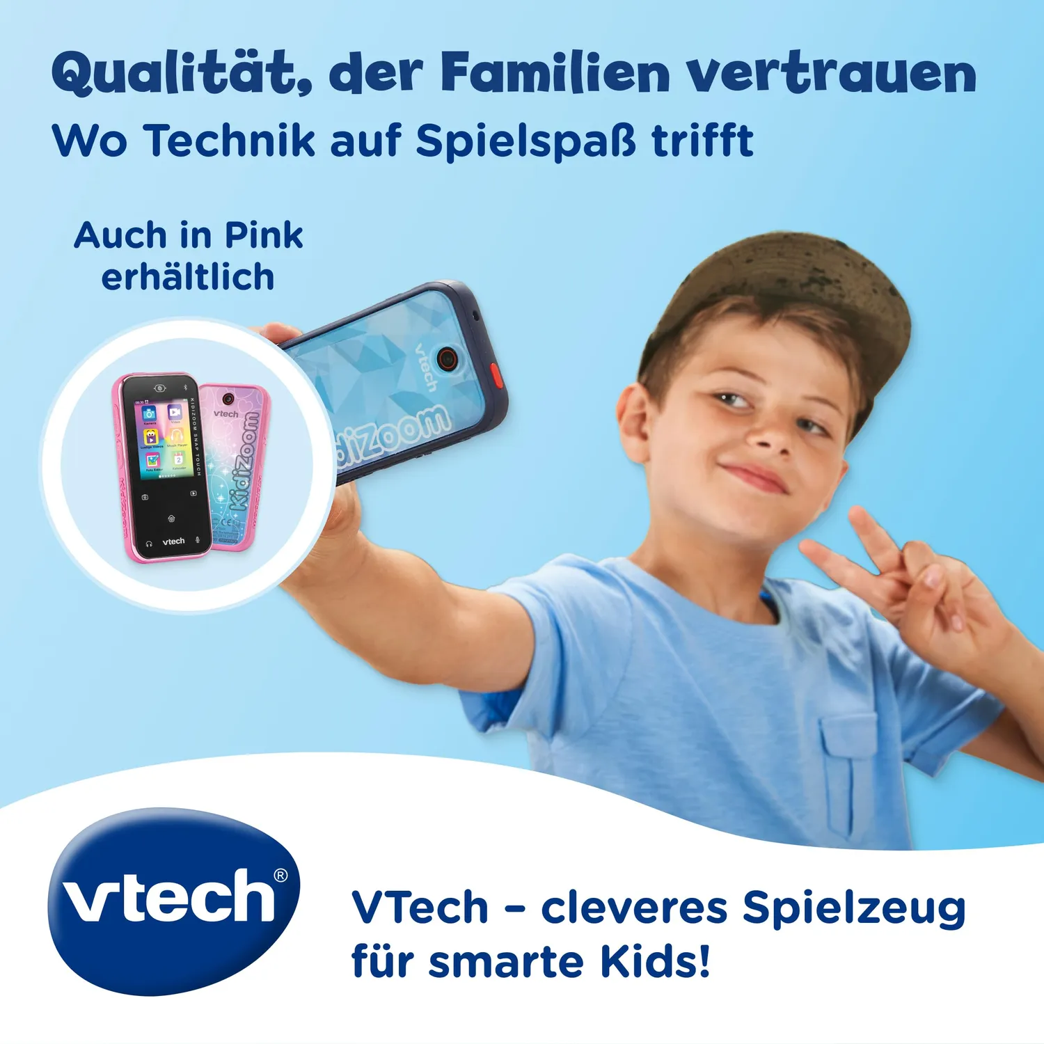 VTech KidiZoom Snap Touch Kinderkamera blau 5MP Touch