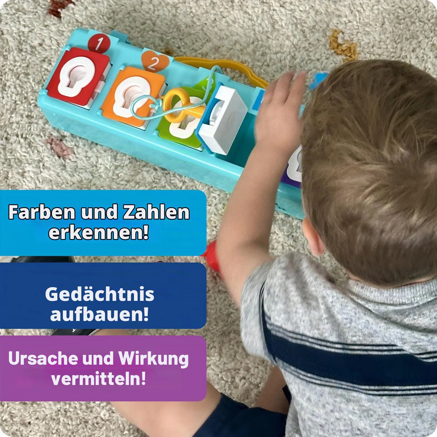 Learning Resources Lock & Key Clubhaus Motorikspiel mit 5 Tieren