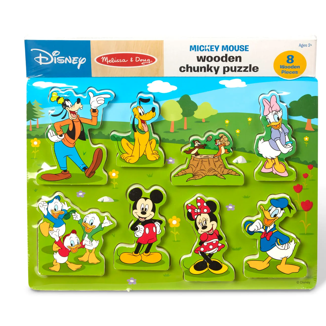 Melissa & Doug Disney Mickey Mouse Holzpuzzle 8 Teile ab 2 Jahre