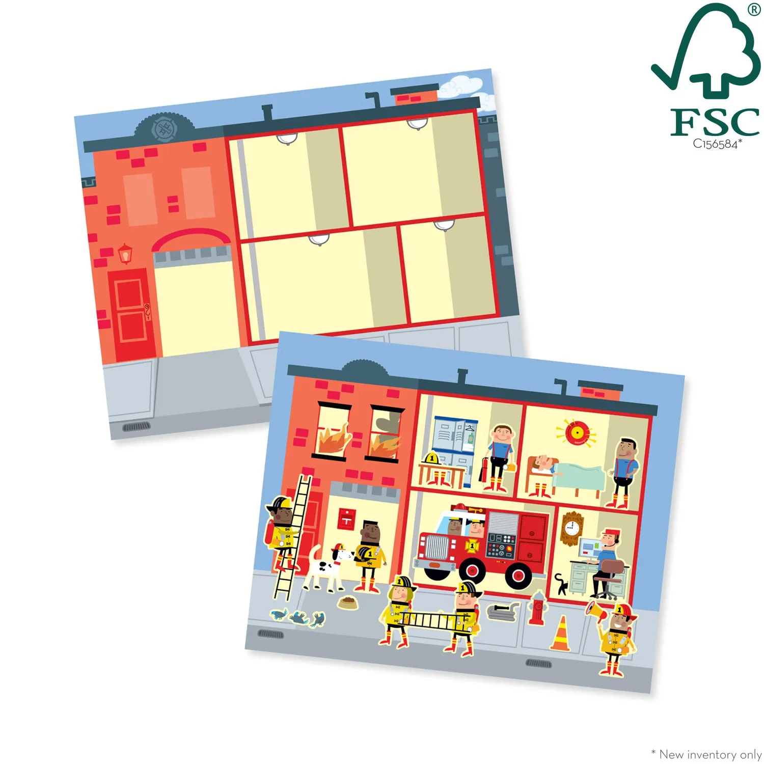 Melissa & Doug My Town Stickerbuch wiederverwendbar 200 Sticker