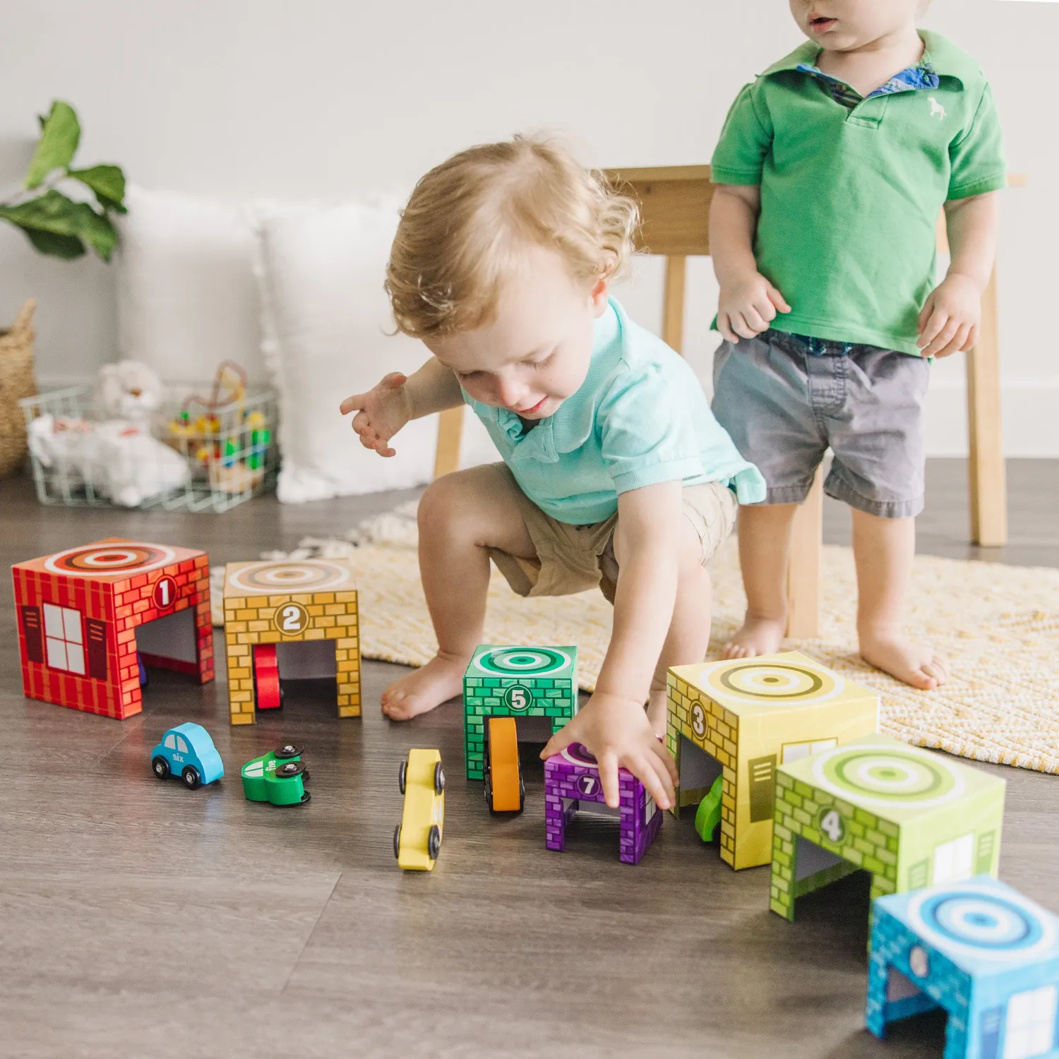 Melissa & Doug Garagen & Autos Holzspielzeug 14-teilig