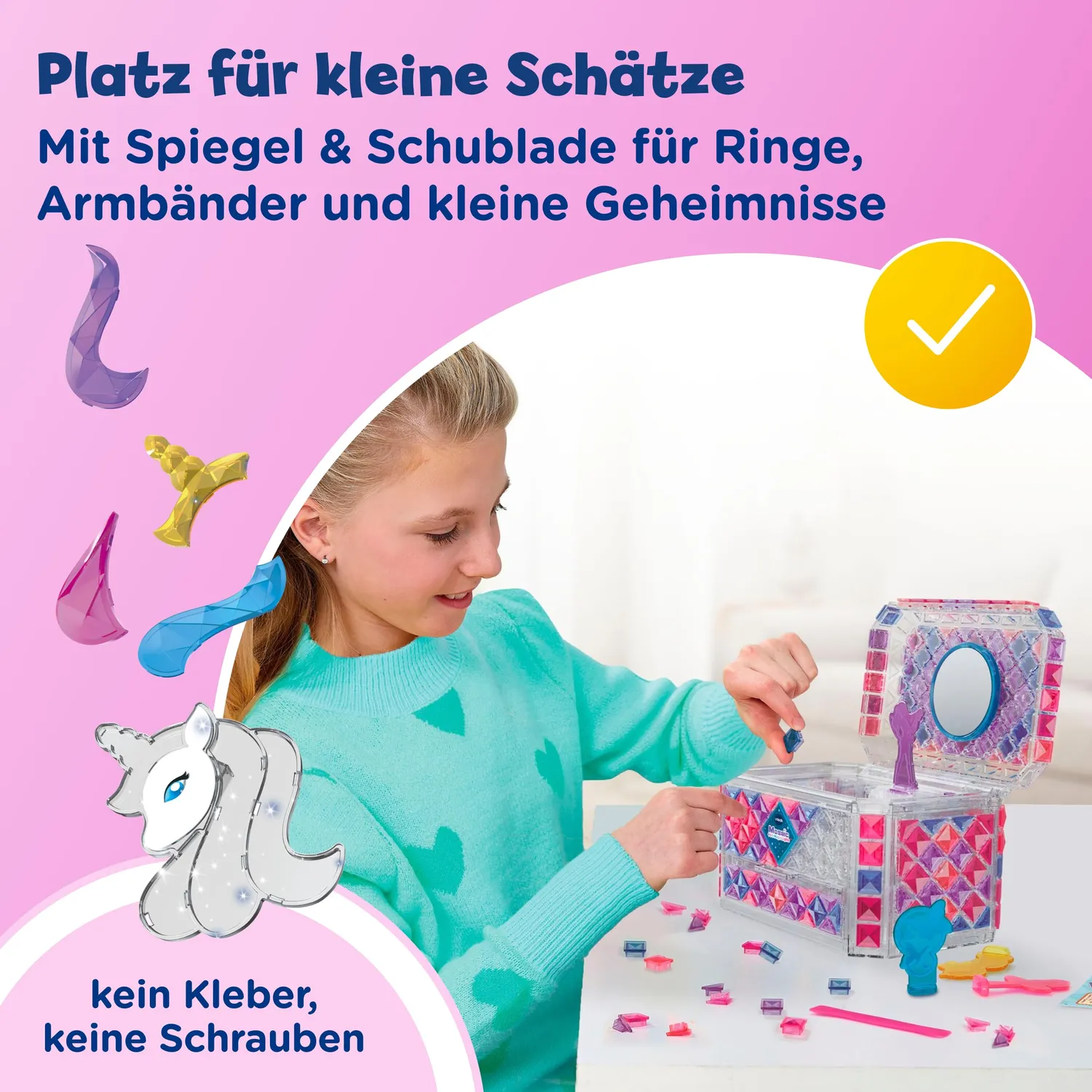 VTech Mosaic Magic Lights Schmuckkästchen 210 Steine Musik