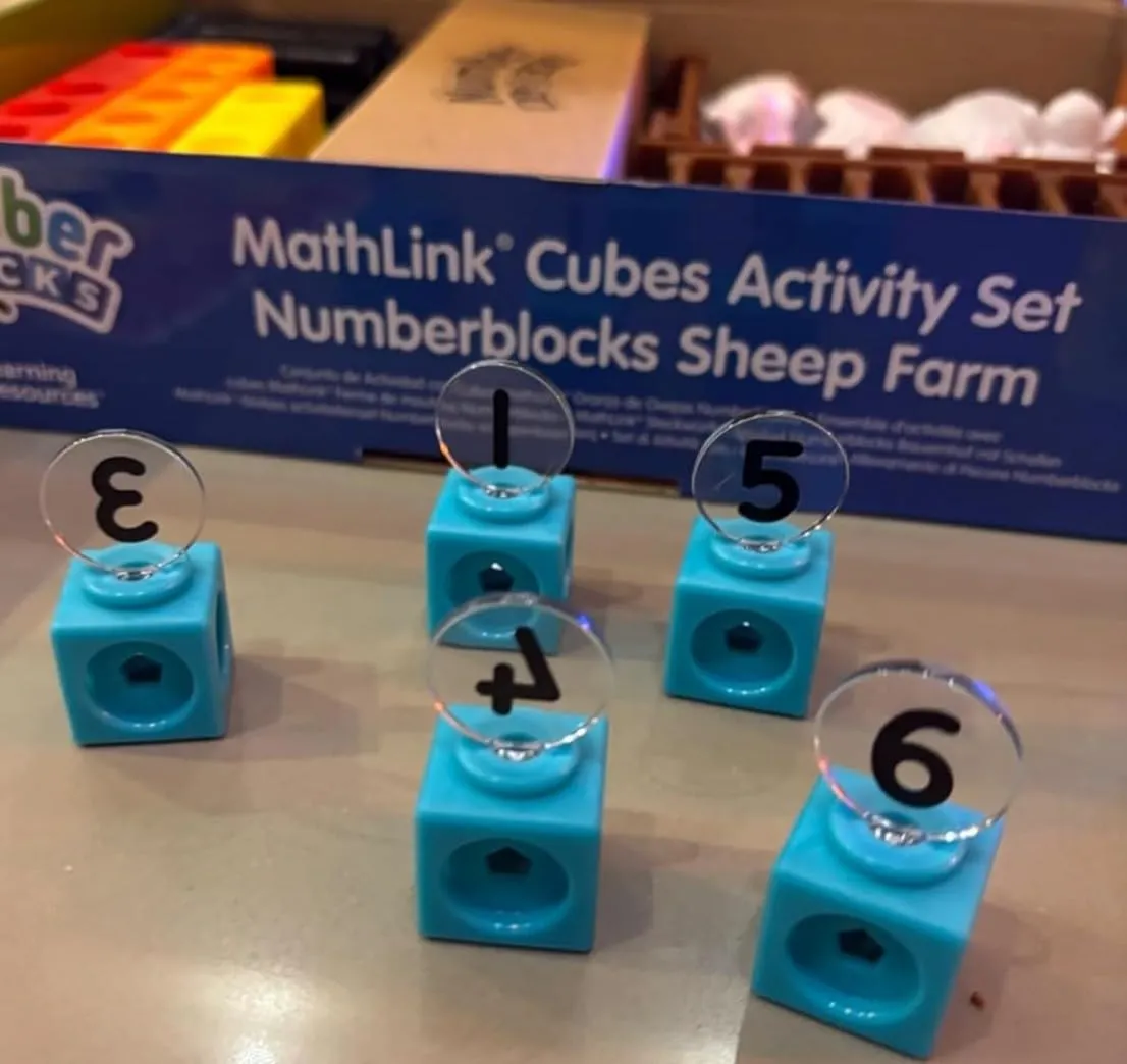 Learning Resources MathLink Numberblocks Bauernhof Schafe 53-tlg.