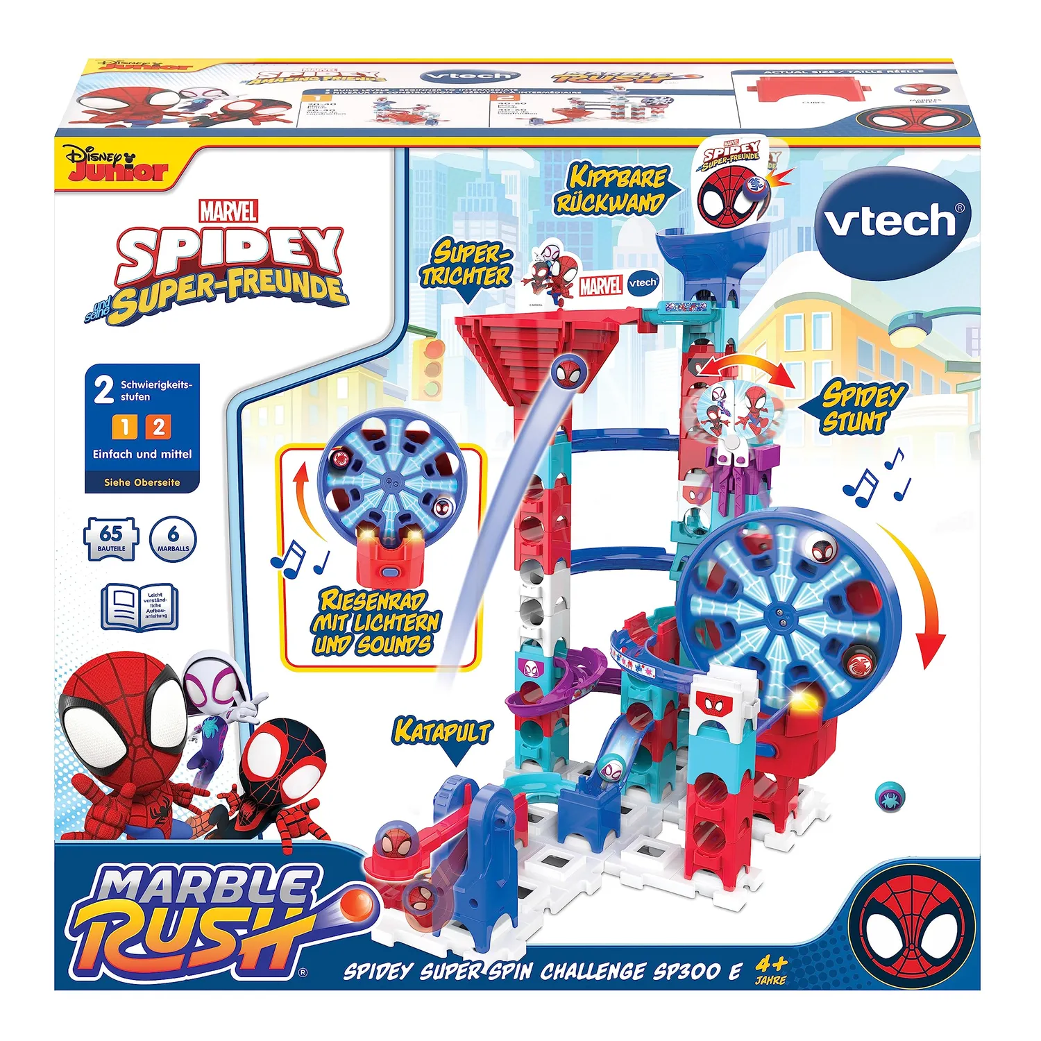 VTech Marble Rush Spidey Super Spin Challenge SP300 Murmelbahn
