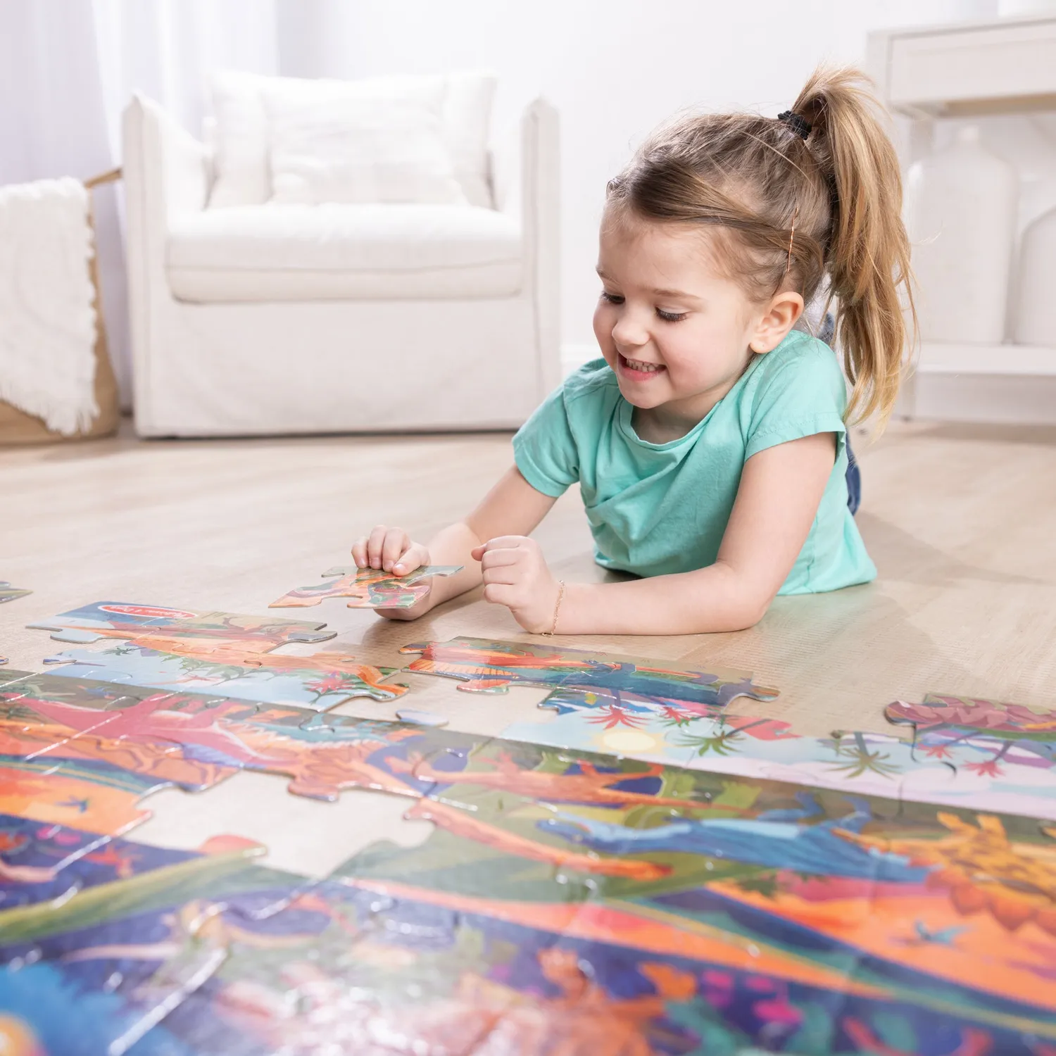 Melissa & Doug Dinosaur Bodenpuzzle 48 Teile 90x60 cm