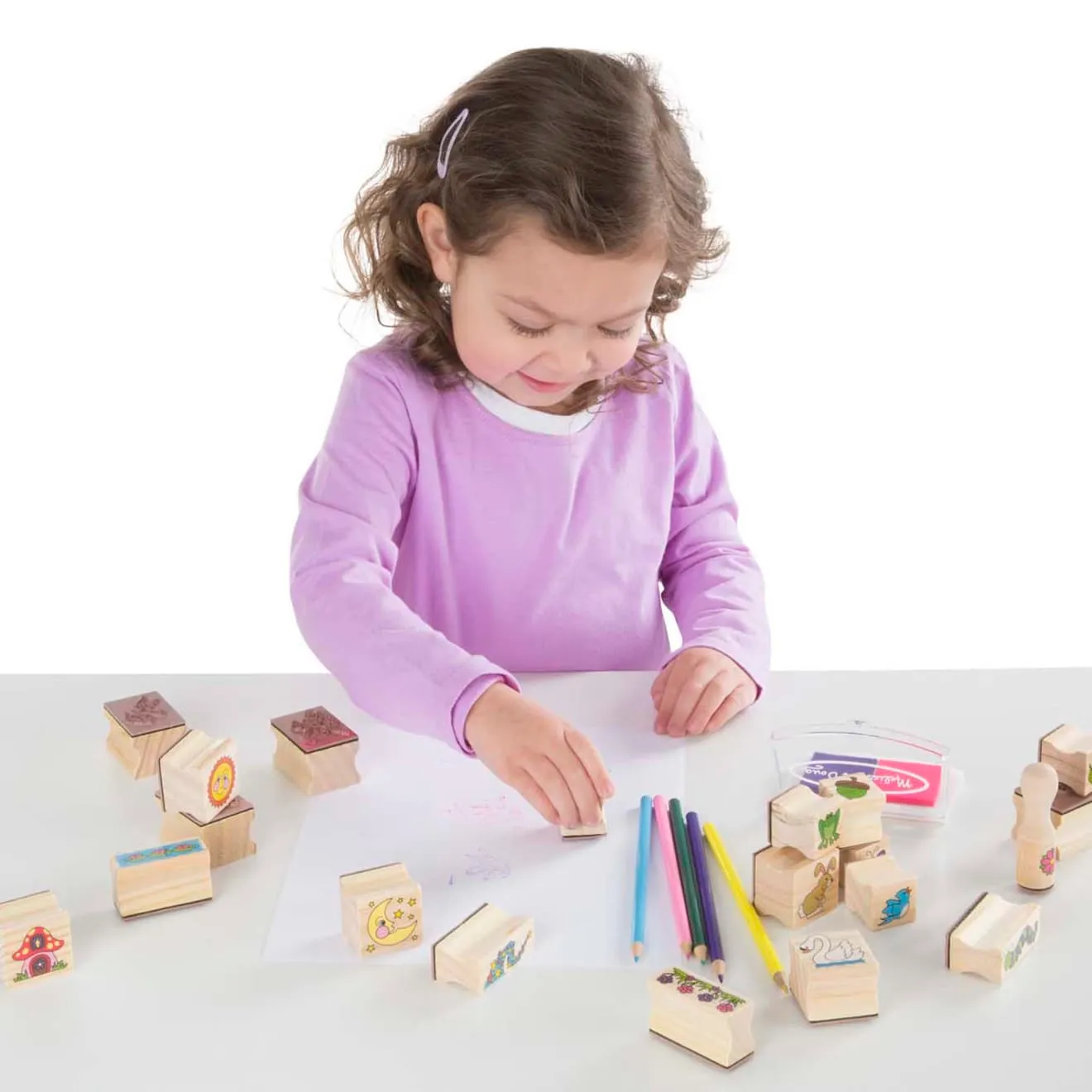 Melissa & Doug Stamp-a-Scene Stempelset Feengarten 20 Stempel