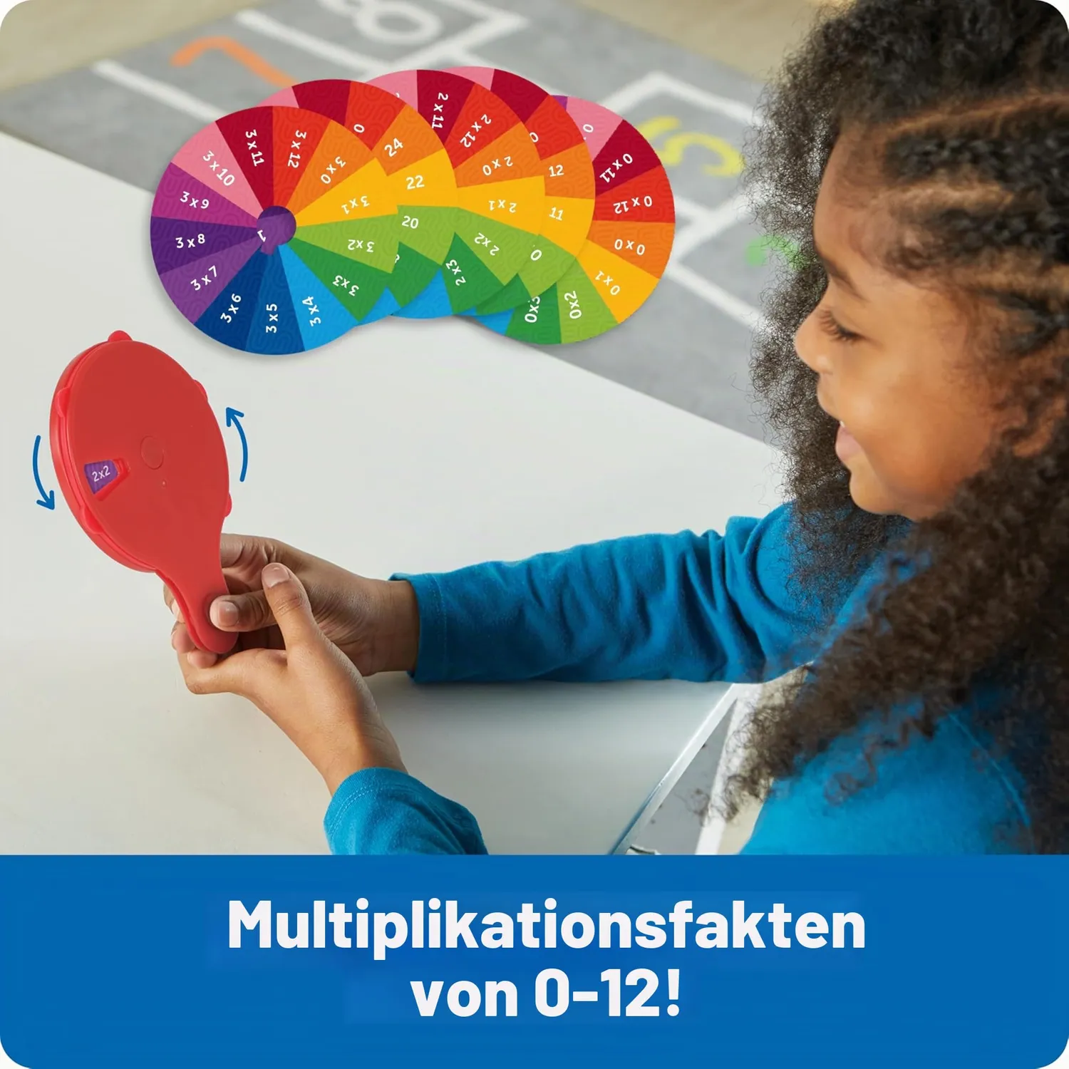 Learning Resources LER3792 Multiplikations-Quizrad Einmaleins 0-12
