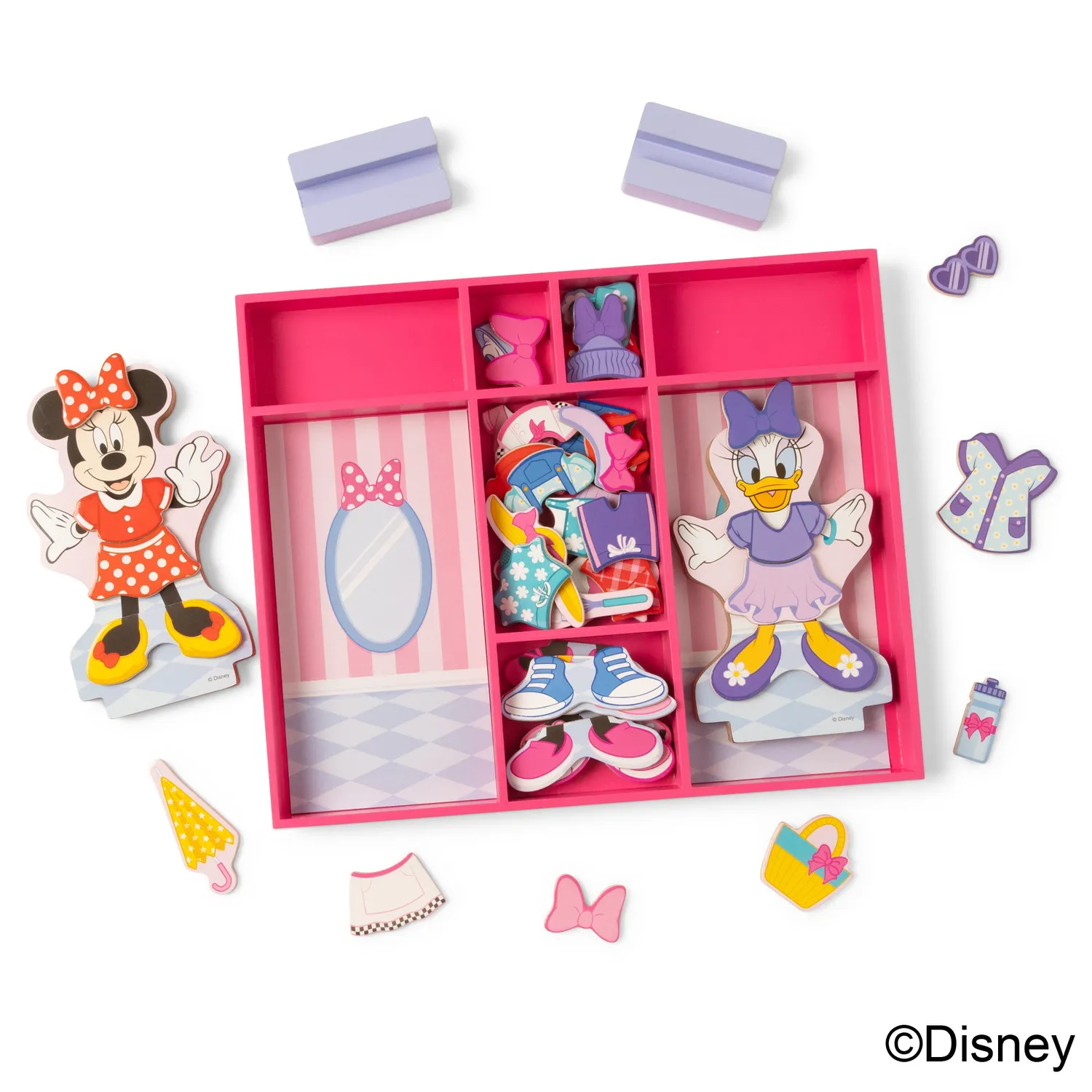 Melissa & Doug Minnie Daisy Magnet Anziehspiel Holz