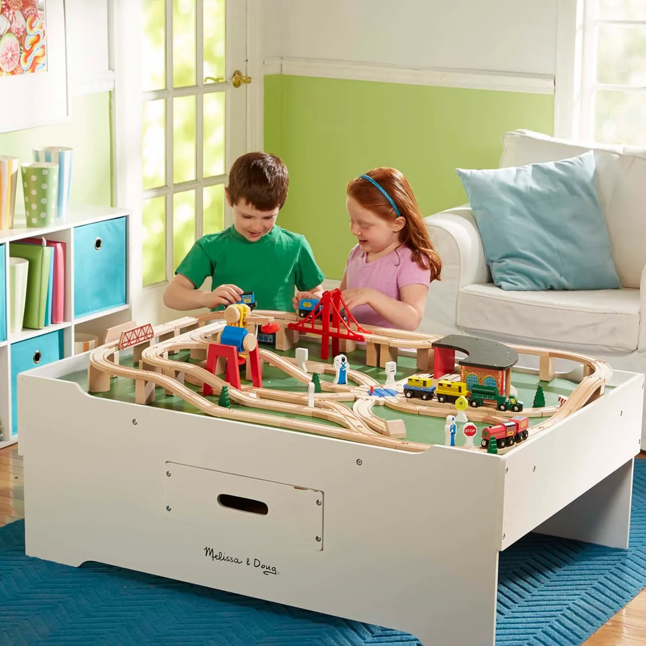 Melissa & Doug Multi-Activity Spieltisch Holz mit Schublade