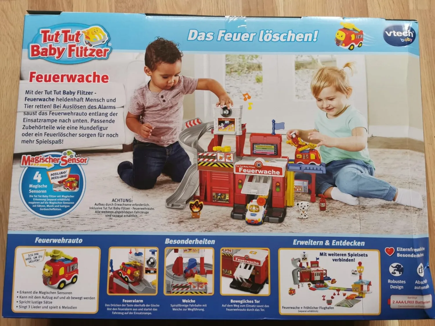 VTech Tut Tut Baby Flitzer Feuerwache Spielset mit Auto