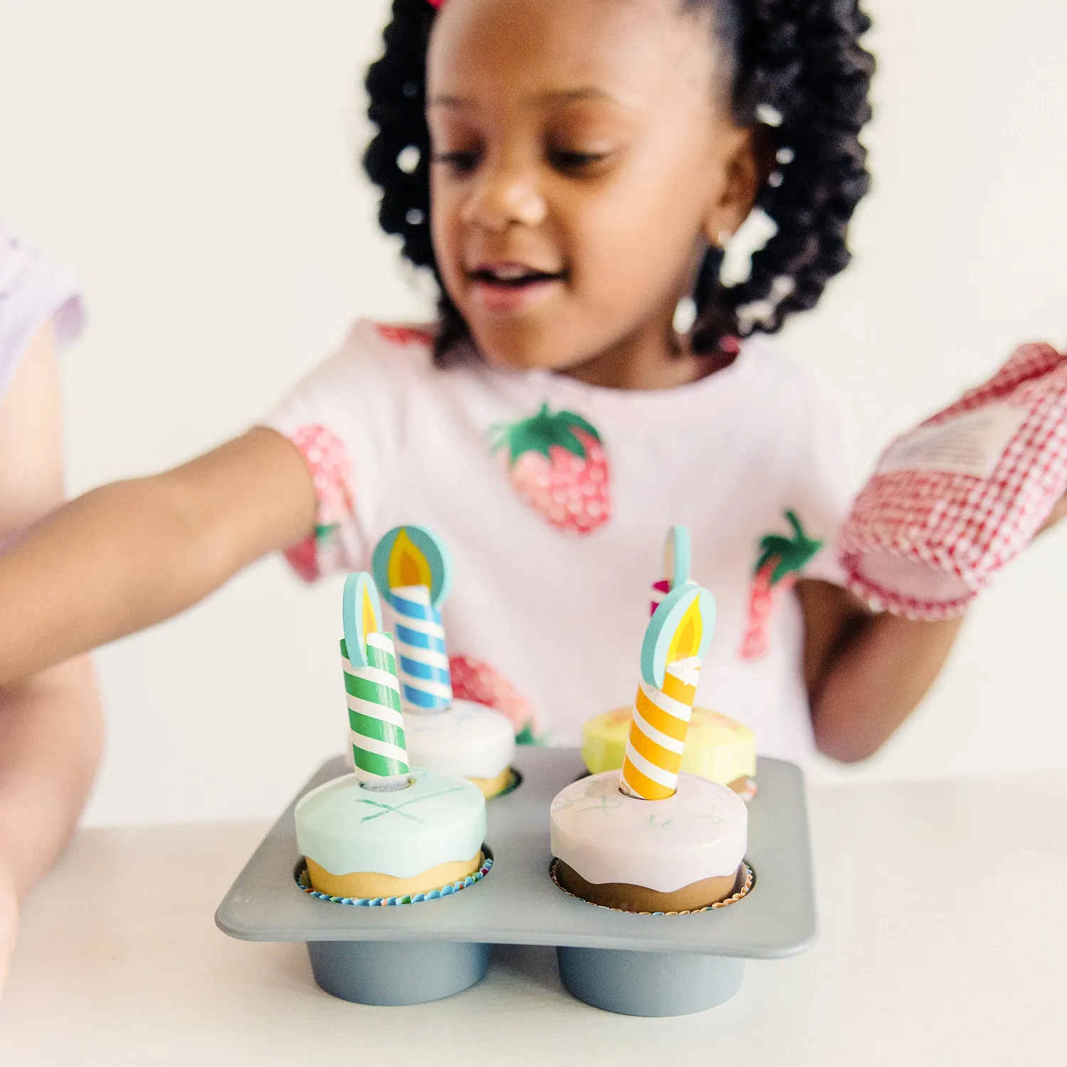 Melissa & Doug Bake & Decorate Cupcake Backset Holz 4er ab 3 J
