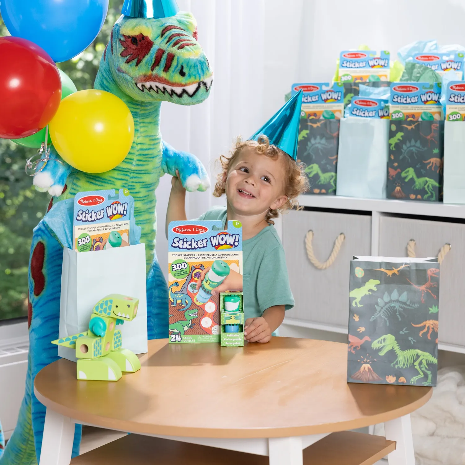 Melissa & Doug Sticker WOW Stickeralbum Dino 12er