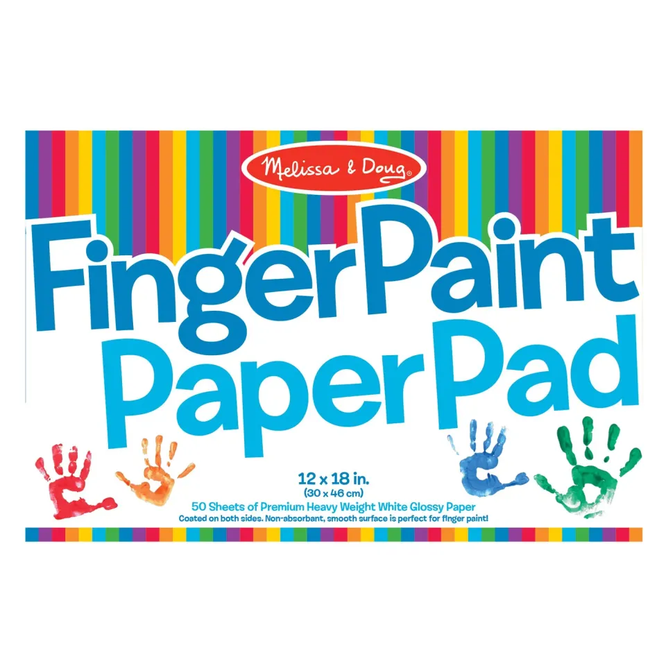 Melissa & Doug Fingerfarben Papierblock A3 Glanz 30x46cm