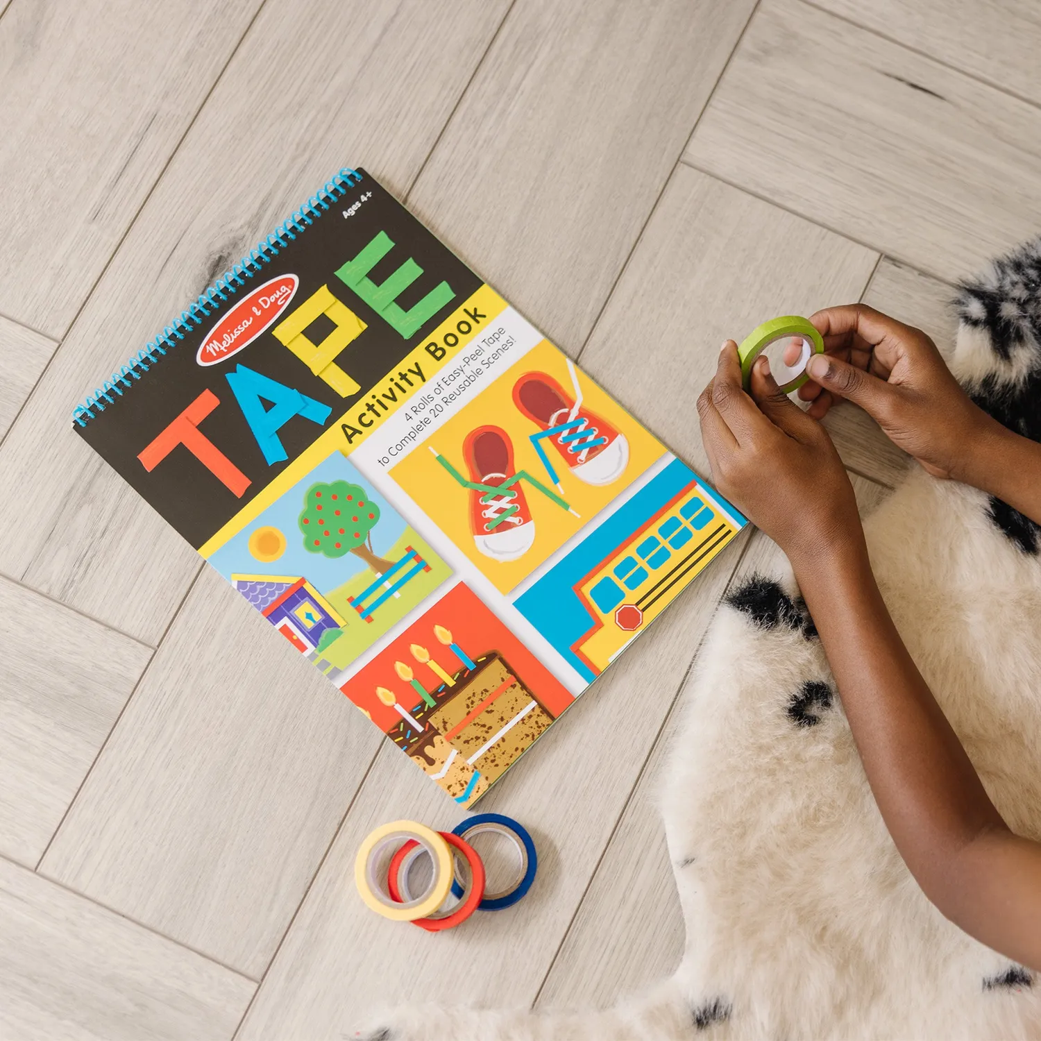 Melissa & Doug Tape Activity Malbuch mit Klebeband 20 Seiten