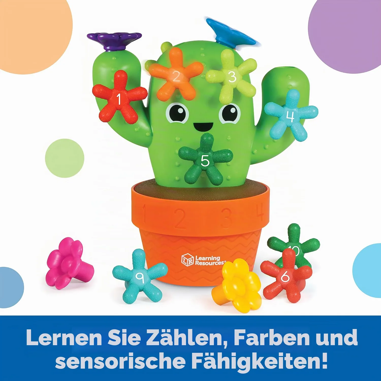 Learning Resources Carlos Kaktus Steckspiel 16-teilig ab 18 Monate