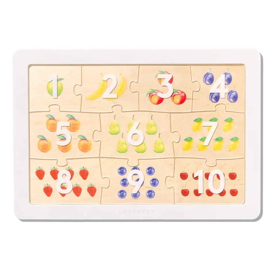 Lovevery Maths Counting Puzzle Teile 10 Stück
