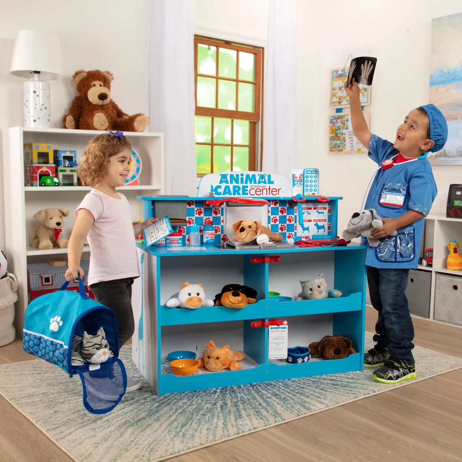 Melissa & Doug Animal Care Spielcenter Tierarzt Holz