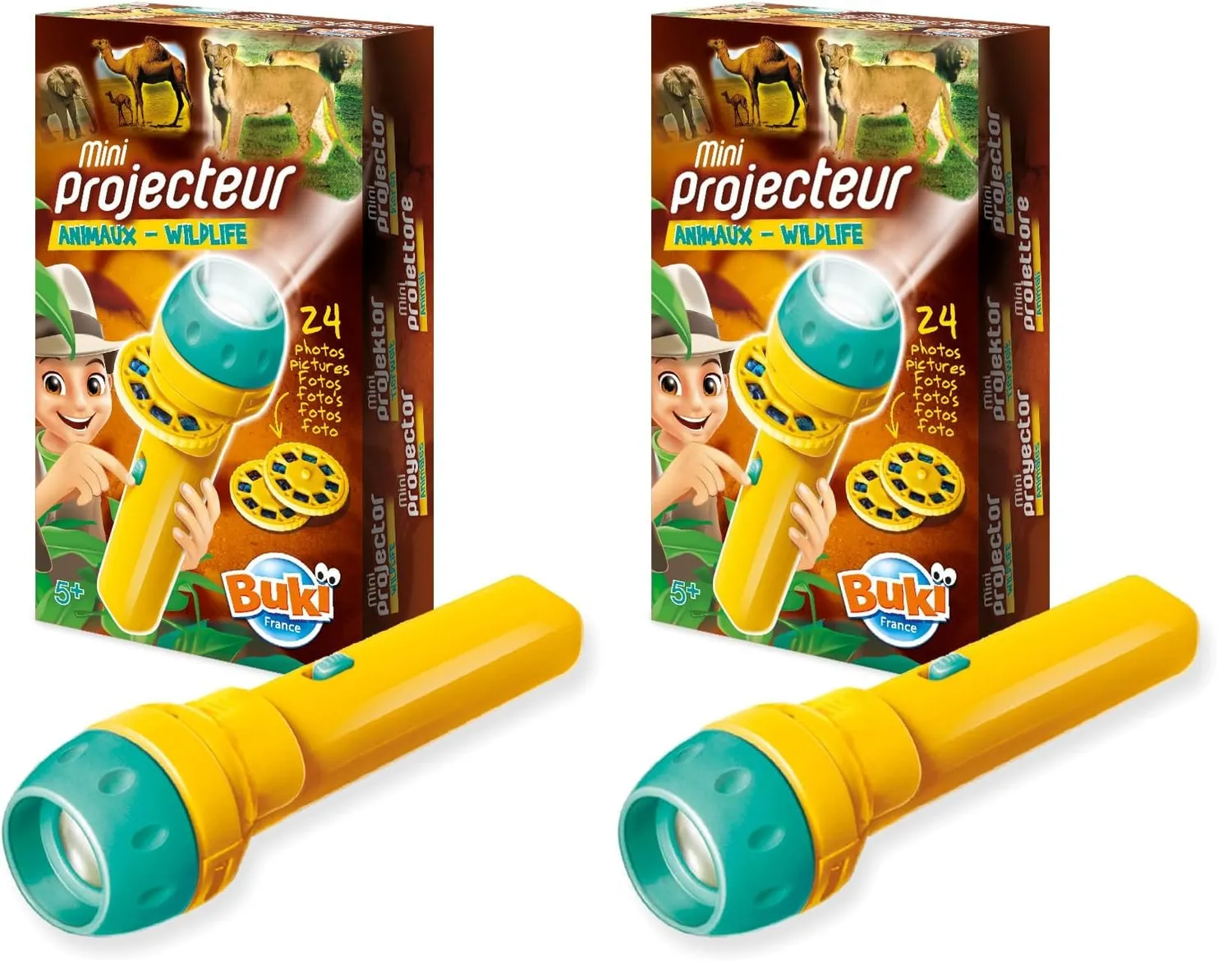 Buki France Tierwelt Mini-Projektor S 24 Dias ab 5 Jahren