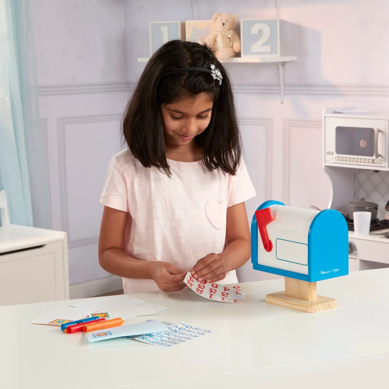 Melissa & Doug My Own Mailbox Holzbriefkasten Set
