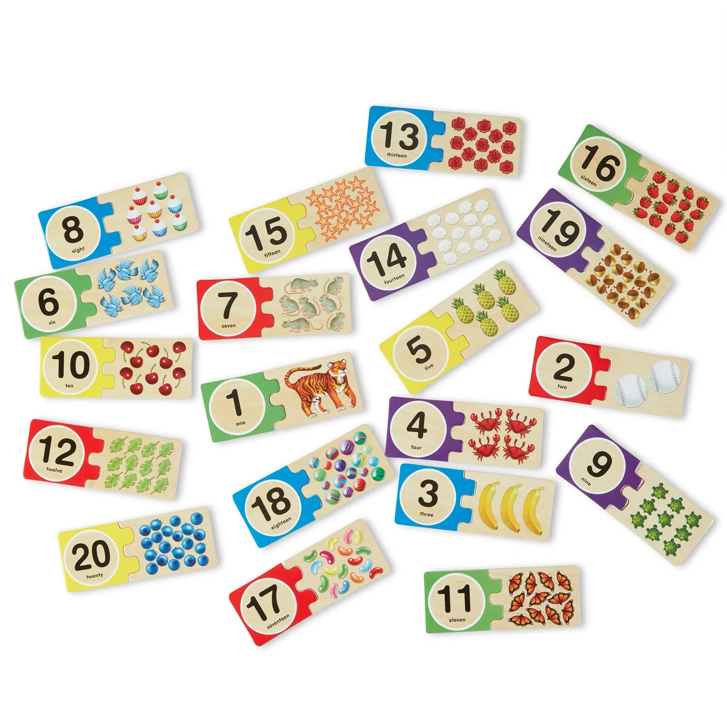 Melissa Doug Self-Correcting Number Puzzles Zahlenpuzzle 40-tlg