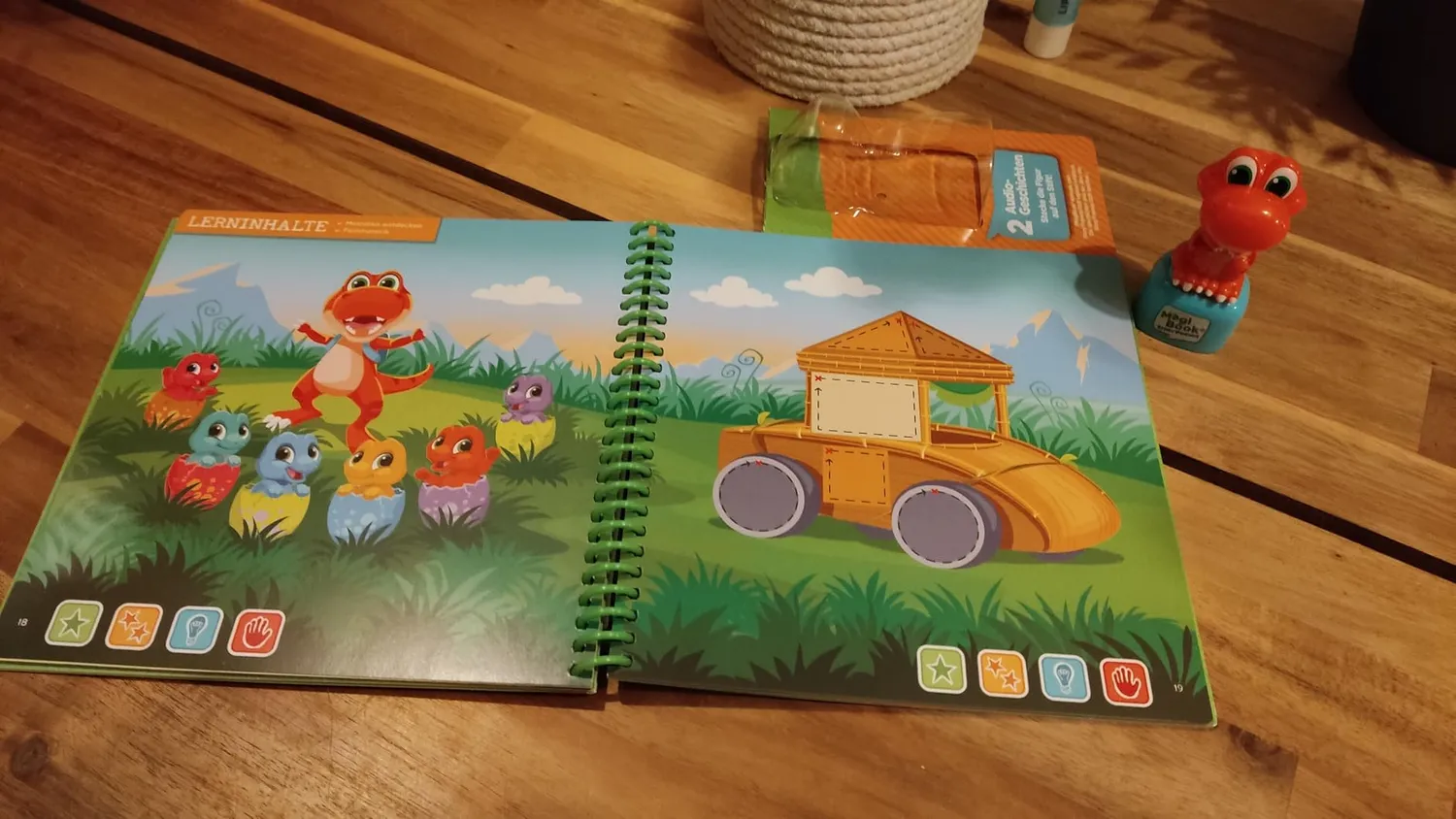 VTech MagiBook Formen und Farben Lernbuch Stufe 1 mit Dino