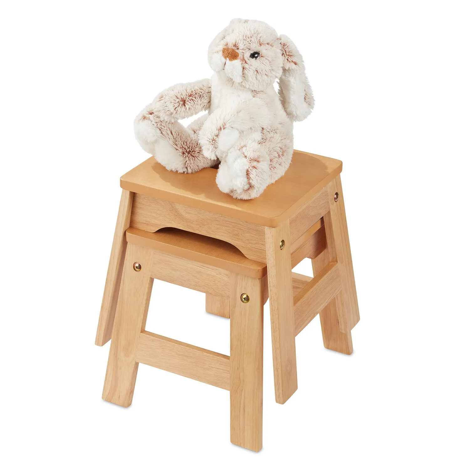 Melissa & Doug Wooden Stools Kinderhocker Holz 2er Set