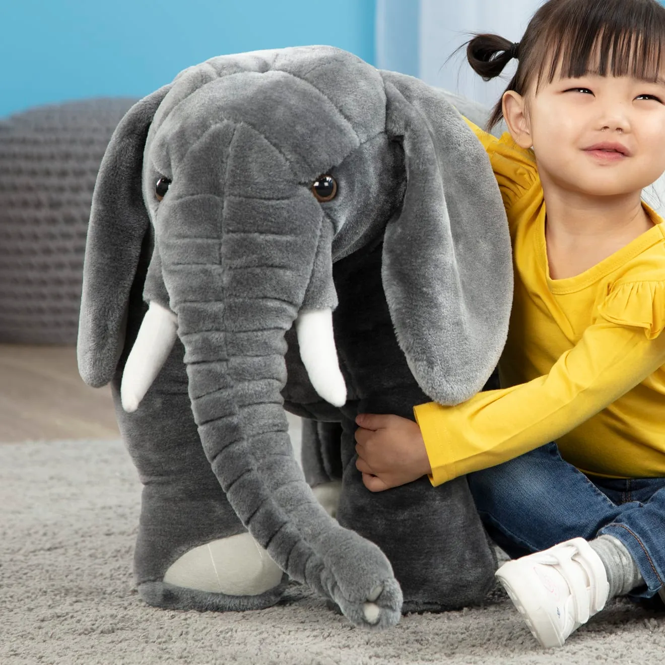 Melissa & Doug Elefant Plüschtier Riesen Kuscheltier