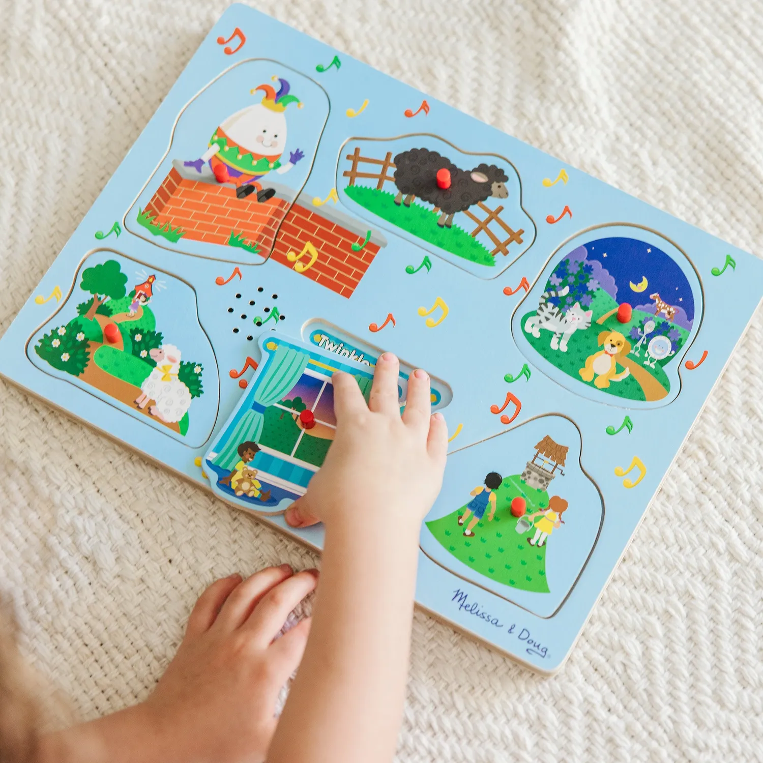 Melissa & Doug Nursery Rhymes Soundpuzzle Holz 6 Teile