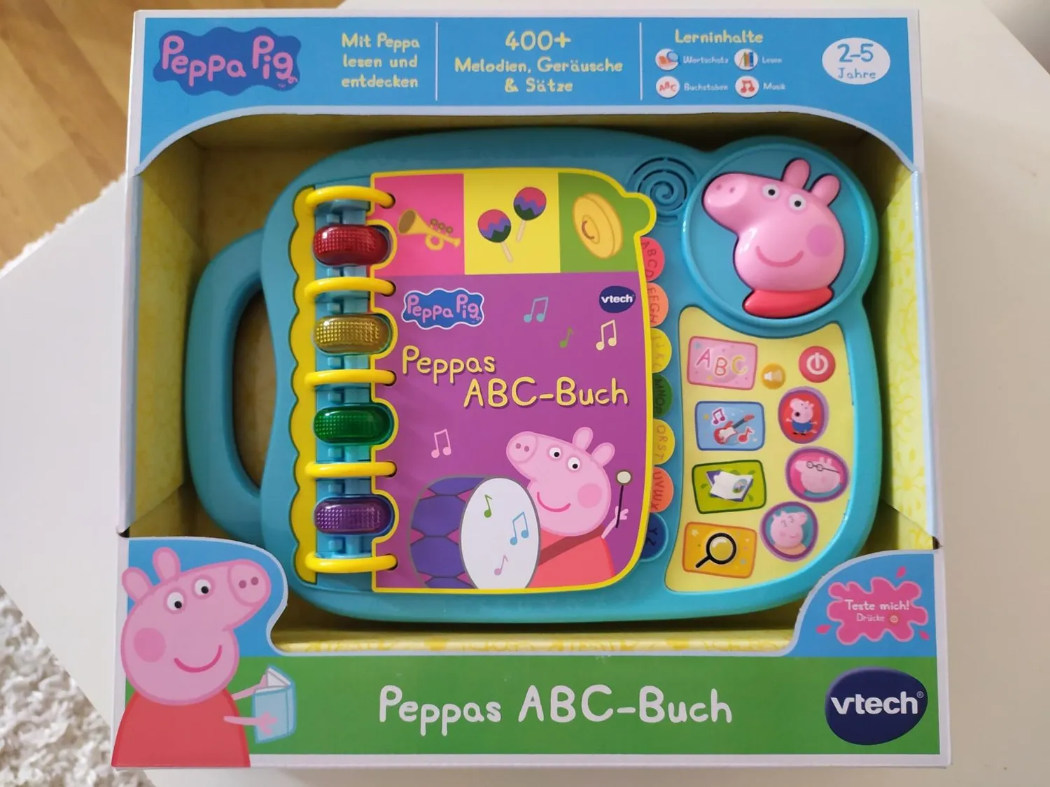 Vtech Peppas ABC-Buch Lernbuch für Kinder 2-5 Jahre