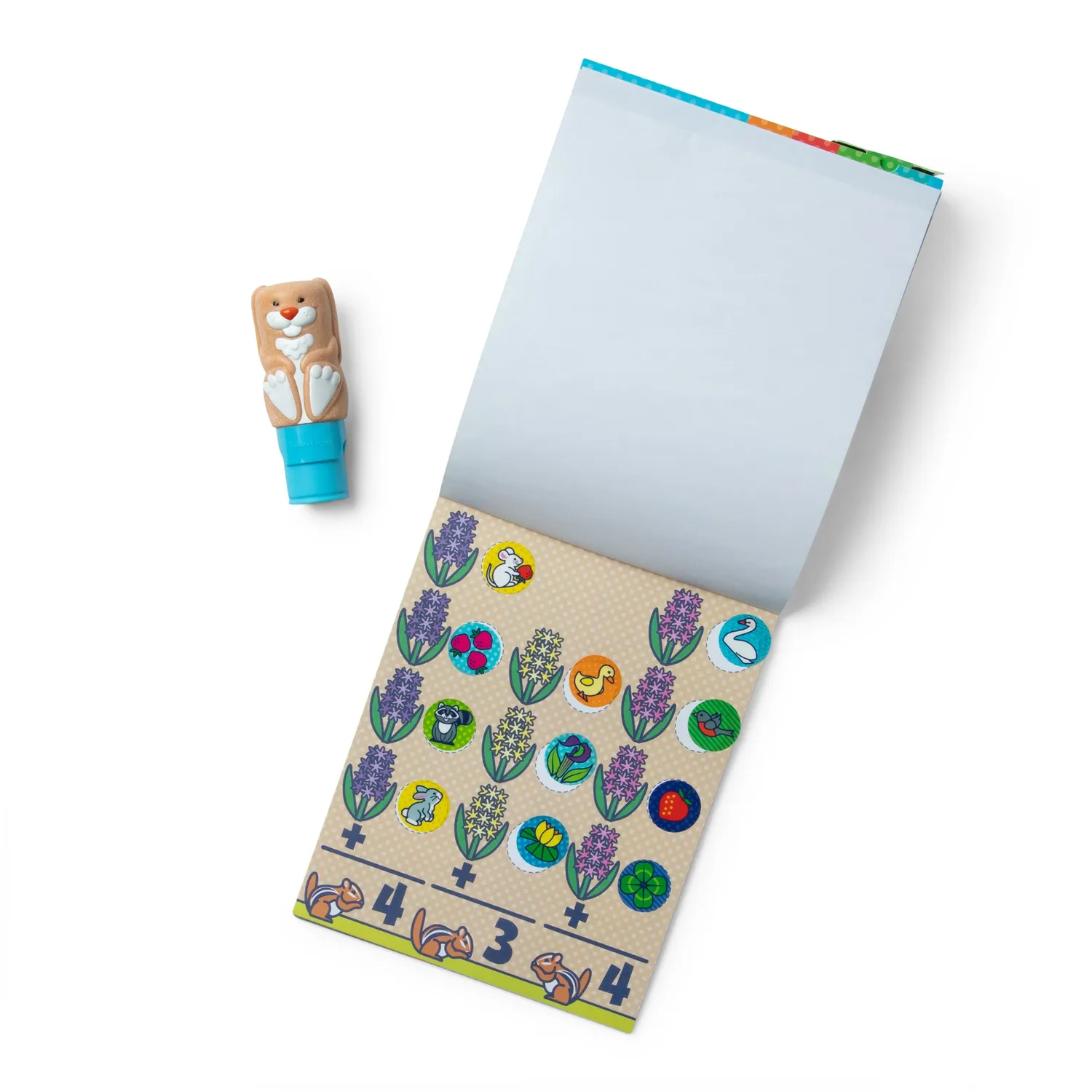 Melissa & Doug Sticker WOW Bunny Stickerheft mit Stamper