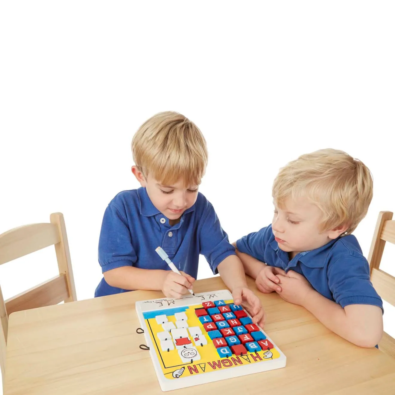 Melissa & Doug Flip-to-Win Hangman Reisespiel Holz