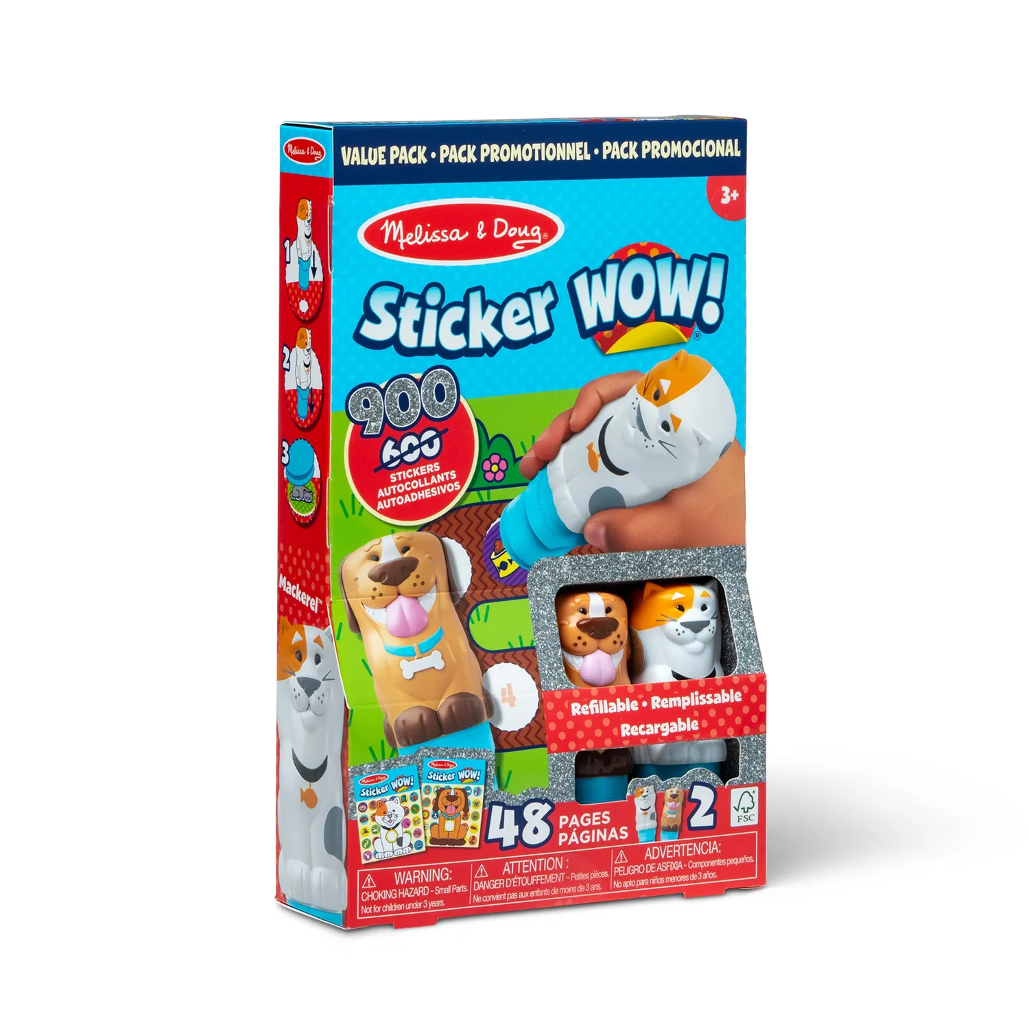 Melissa & Doug Sticker WOW Stickerbuch Pets Doppelpack
